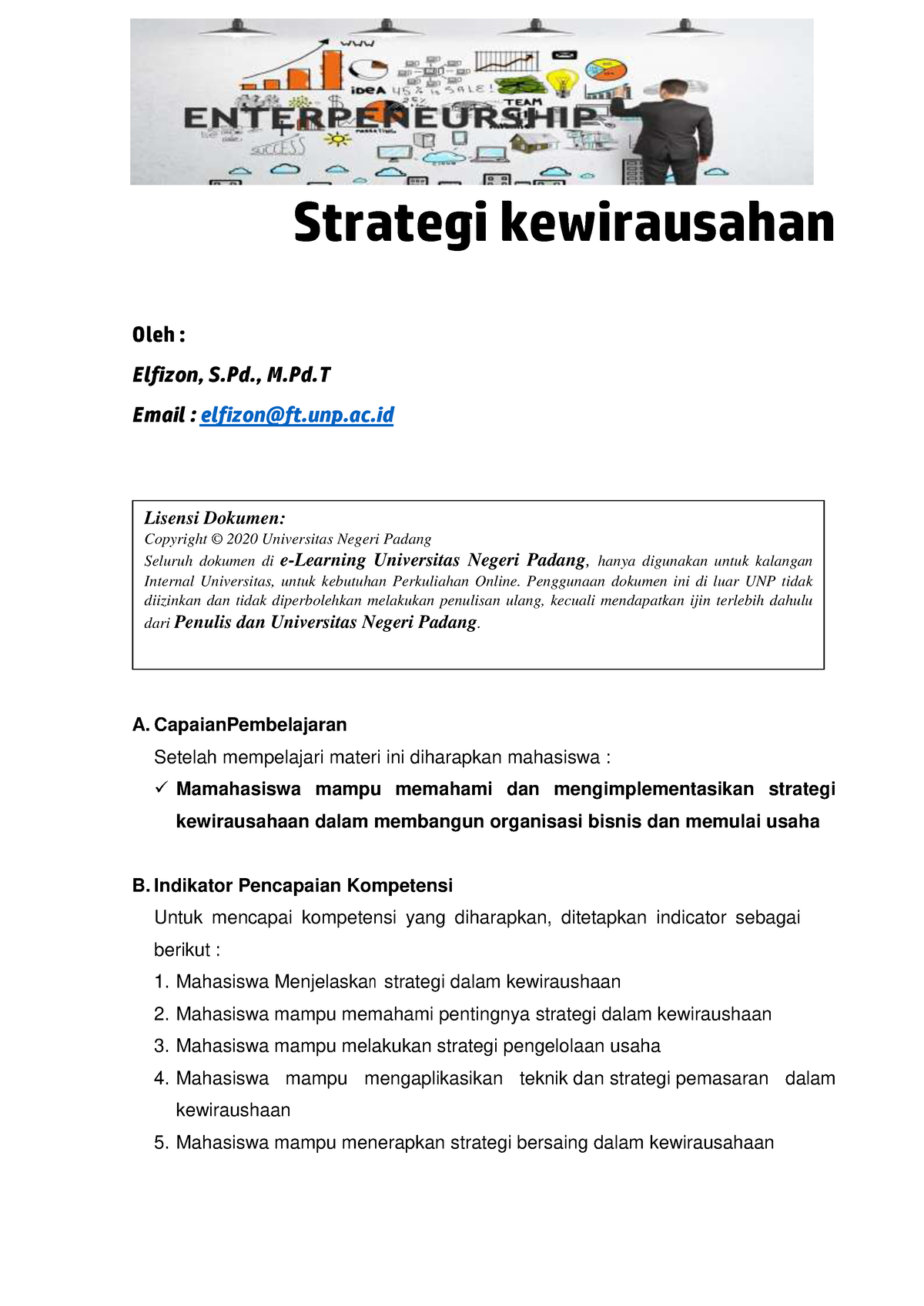 Modul Ajar Materi 4. Starategi Kewirausahaan - Strategi Kewirausahan ...