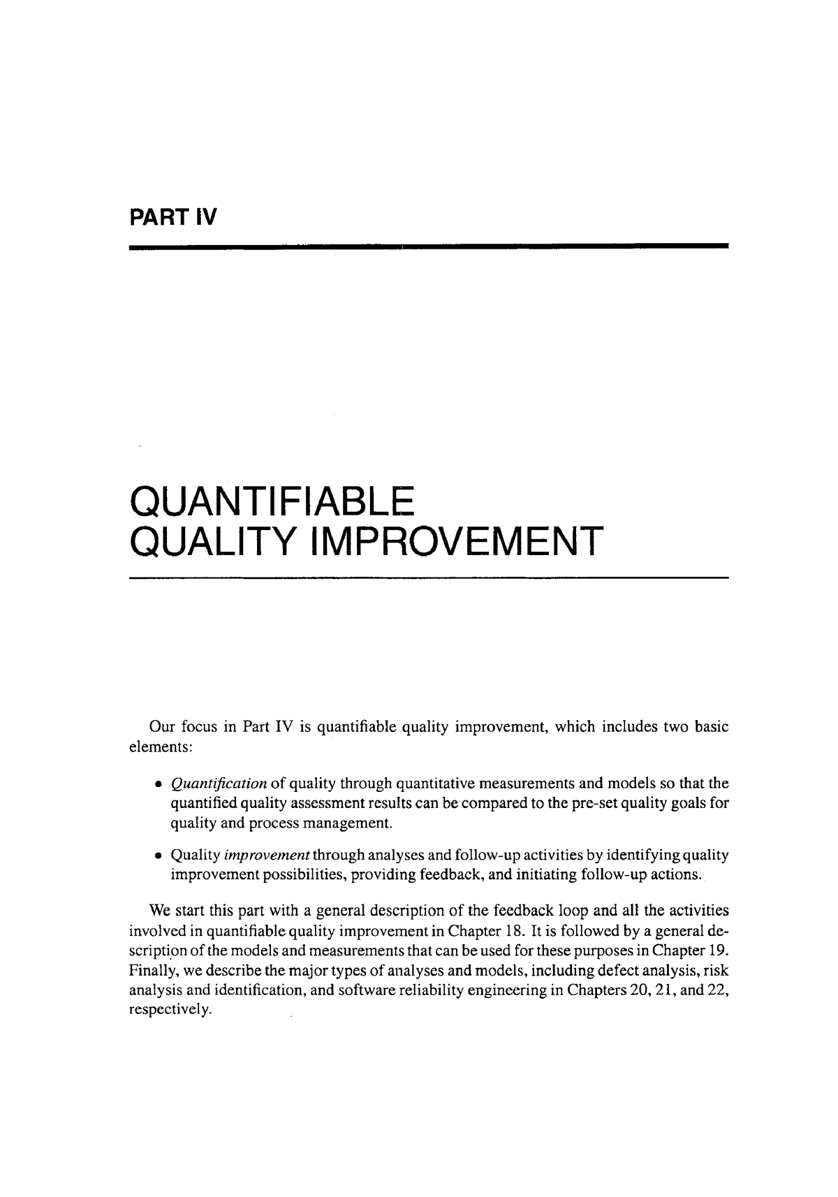 Software Quality Engineering Testing, Quality Assurance - PART IV ...