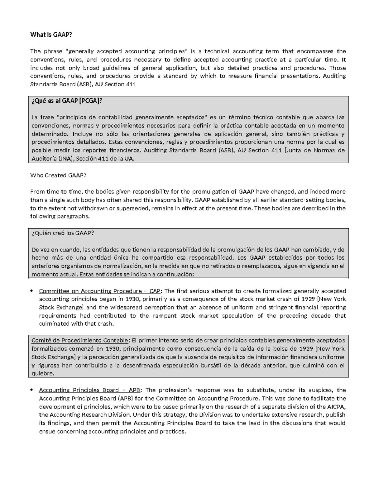 US GAAP Materia - What Is GAAP? The phrase “generally accepted ...