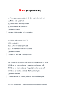 Linear programming part 3 - Linear programming (1) The best use of ...