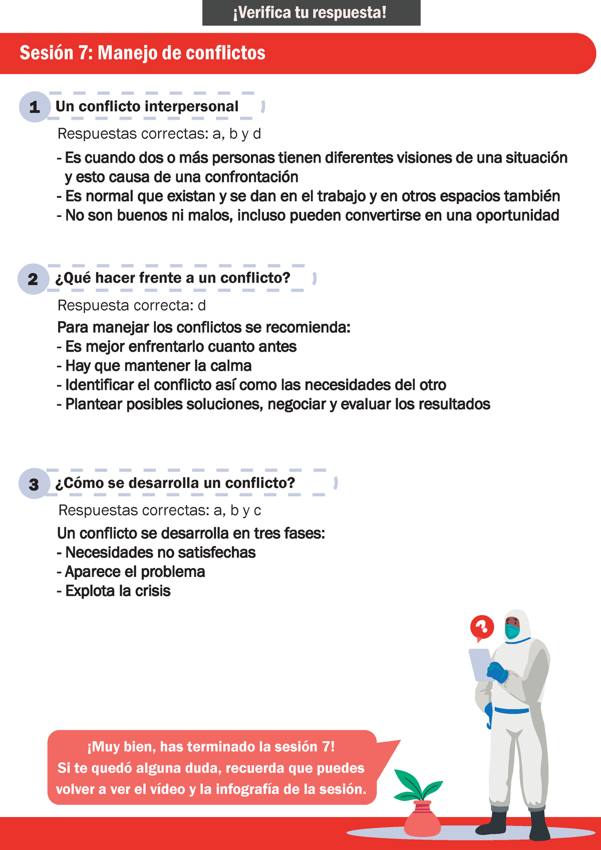 Revisa Tus Respuestas - Sesión 7 - Un Conflicto Interpersonal ...