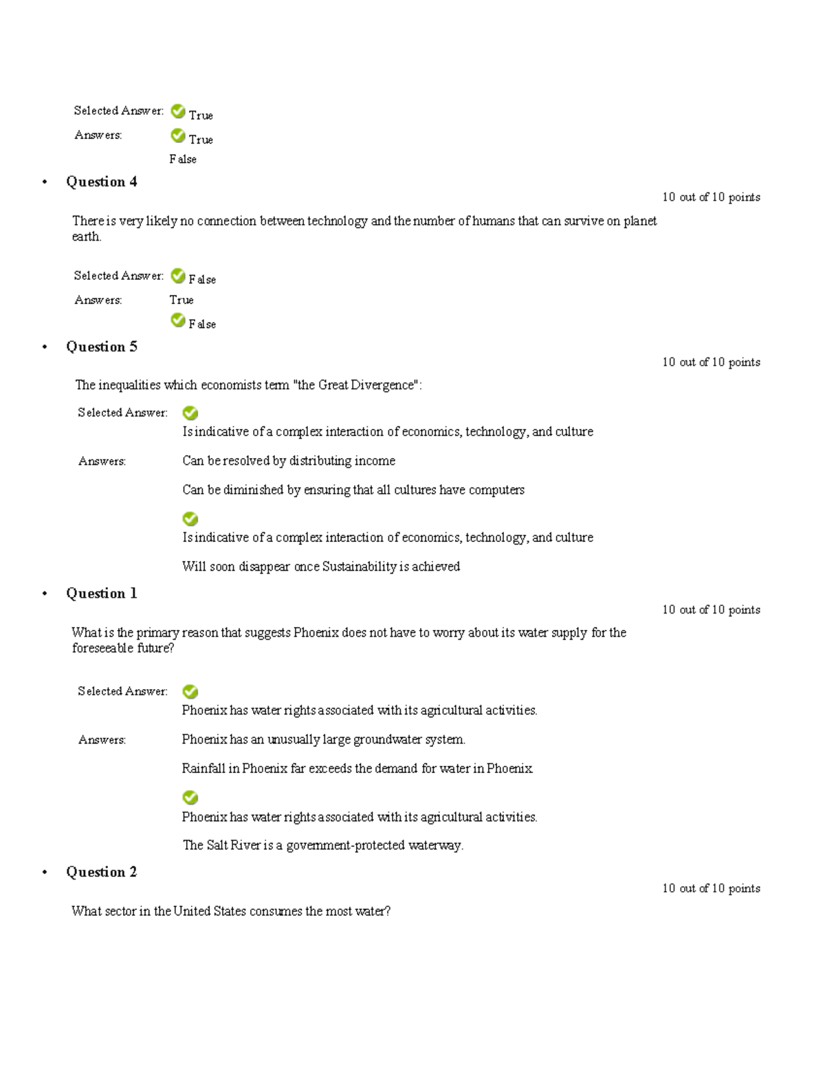 Sustain - Quizzes page - Selected Answer: True Answers: True False ...