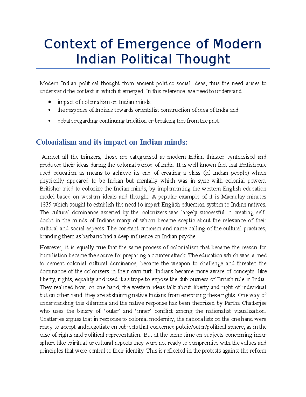 context-of-emergence-of-modern-indian-political-thought-context-of