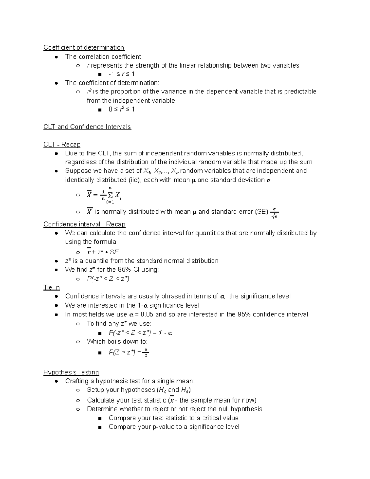 Lecture #15 - Nov 10 - Non-Calculus Statistics I: Elementary ...
