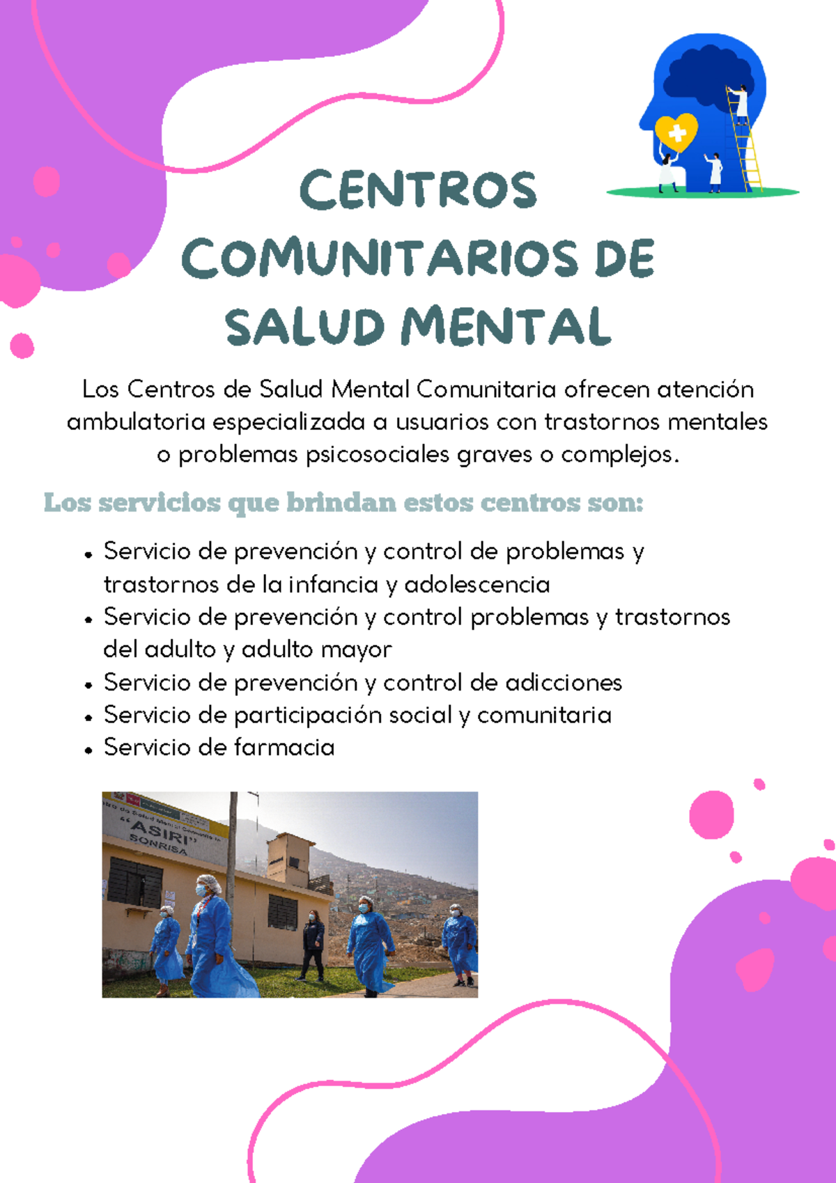 Centros Comunitarios DE Salud Mental - CENTROS COMUNITARIOS DE SALUD ...