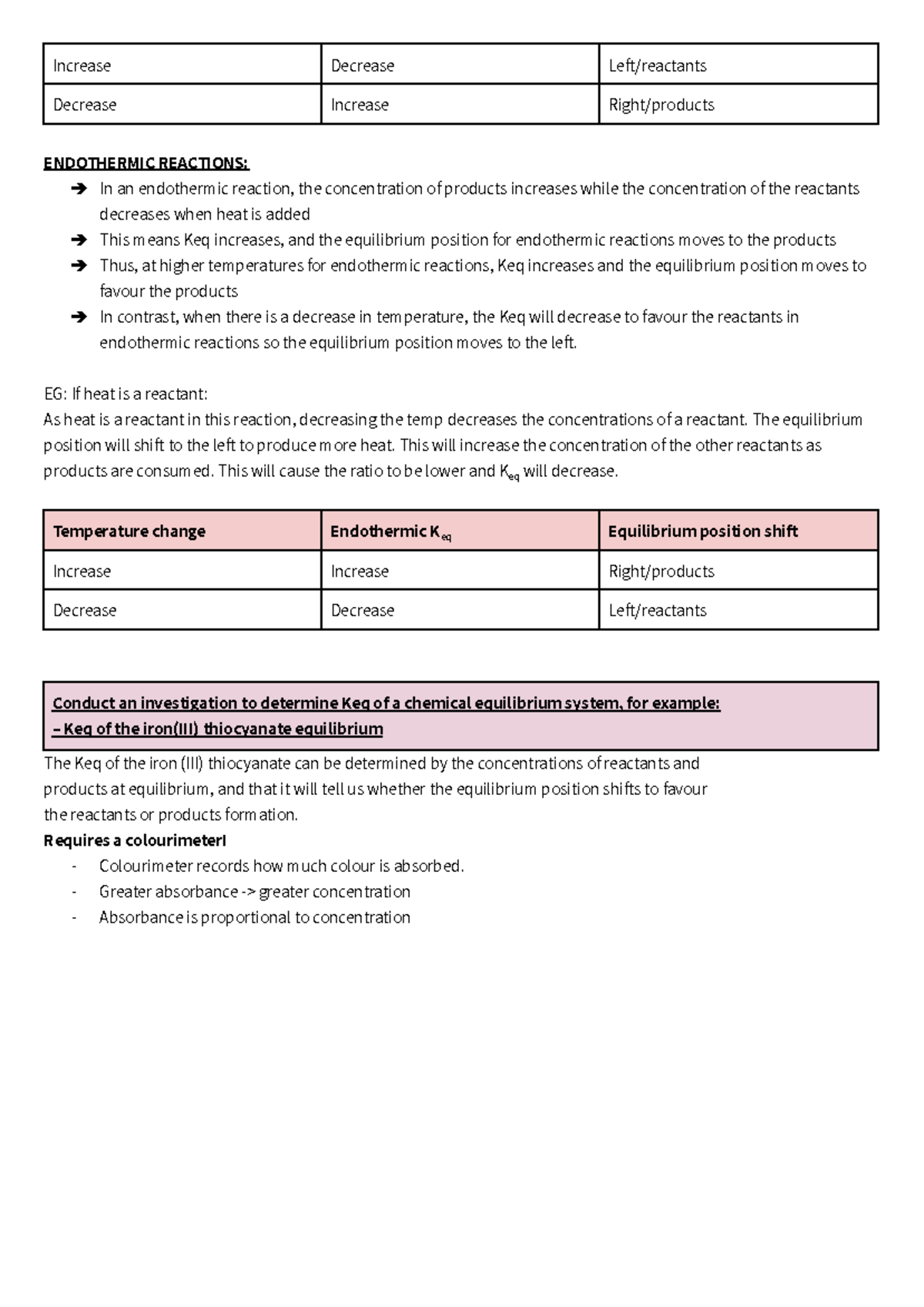 HSC Chemistry Notes - academicweaponhub-15-30 - Increase Decrease Left ...