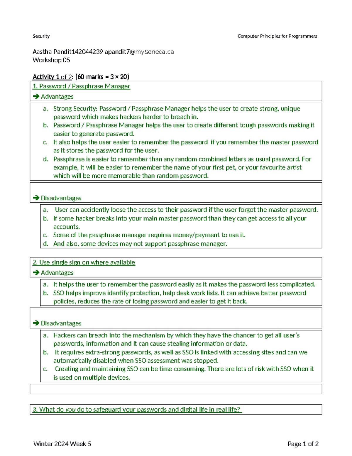 W05 Aastha Pandit - Security Computer Principles for Programmers Aastha ...