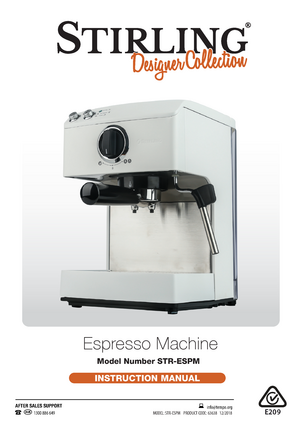 stirling designer collection espresso machine