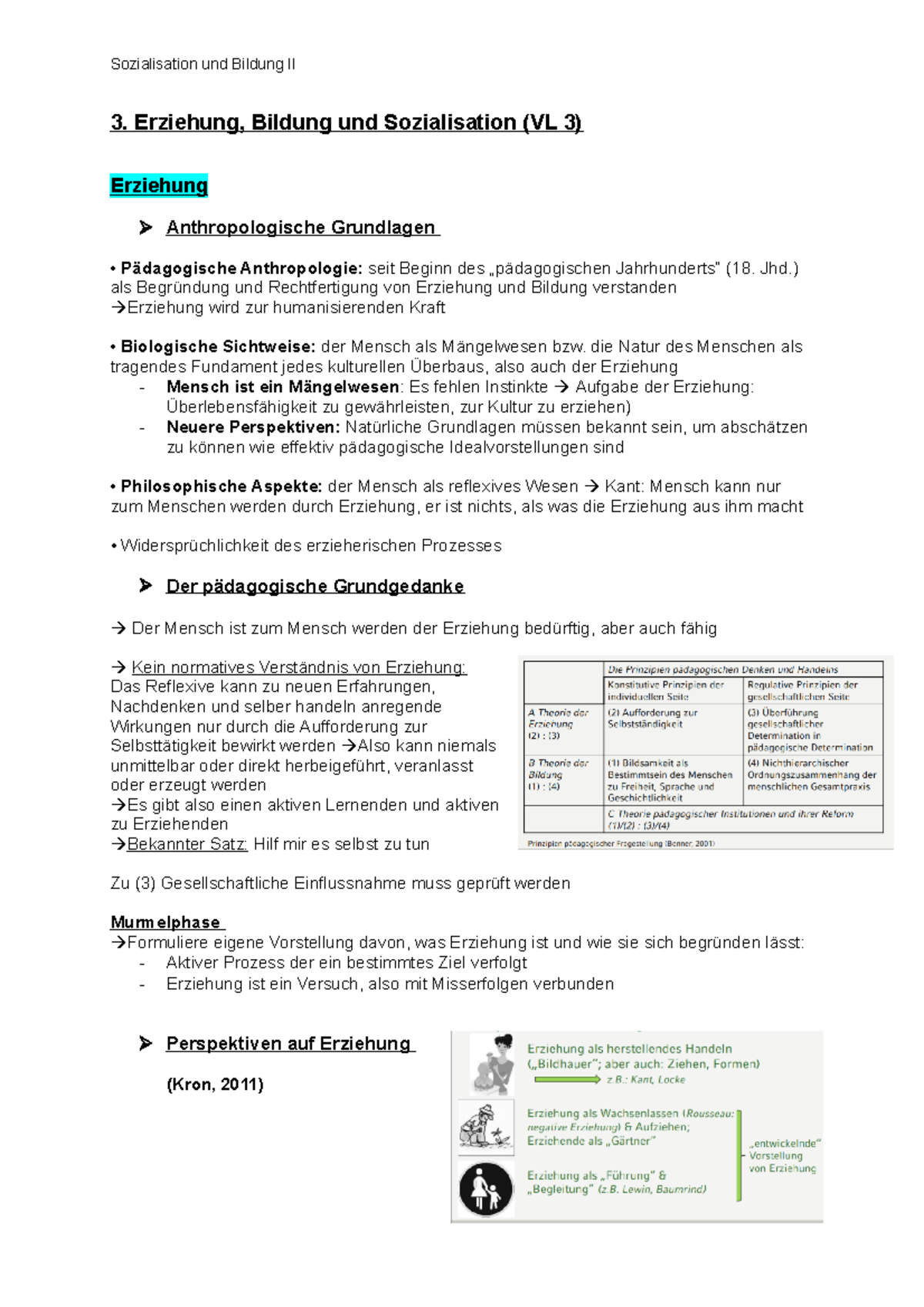 3. Erziehung, Bildung Und Sozialisation - 3. Erziehung, Bildung Und ...