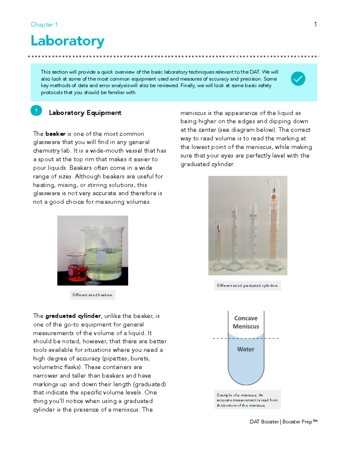 DATBooster Chemistry Ch 1. Laboratory - Laboratory Laboratory Equipment ...