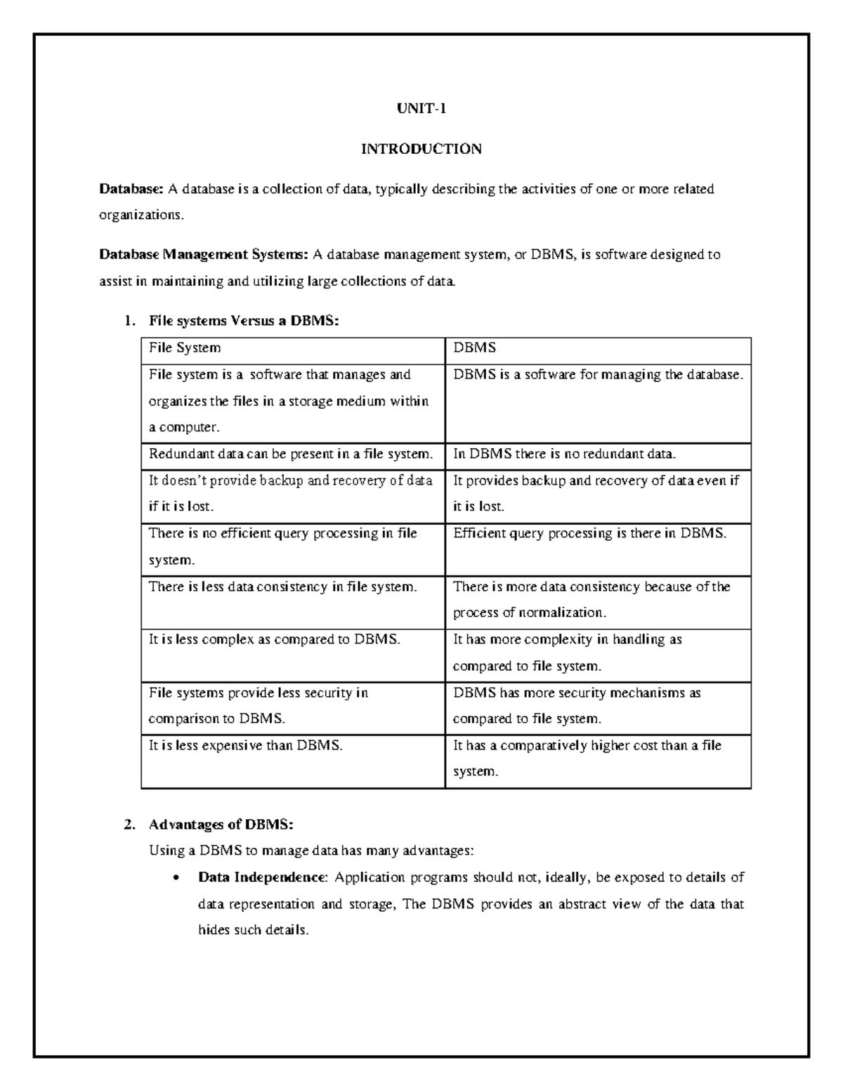 unit-1-dbms-introduction-to-dbms-unit-introduction-database-a