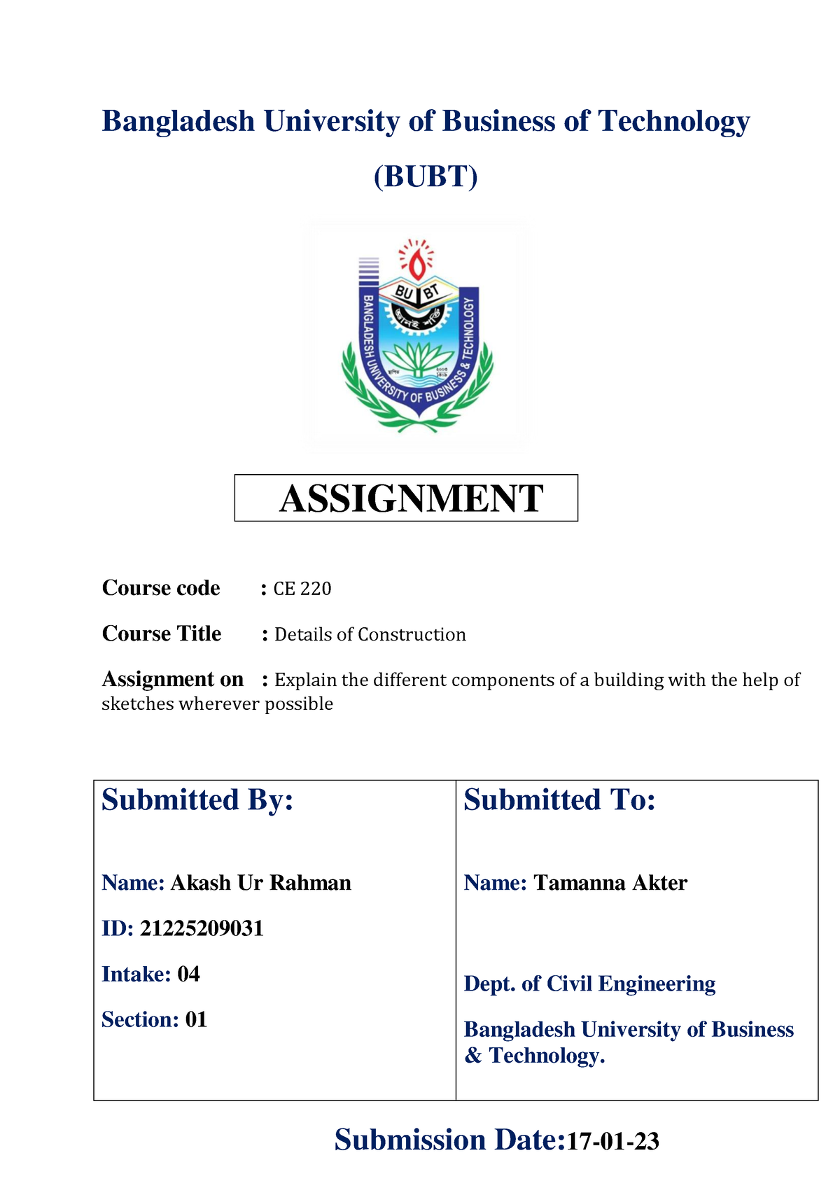 assignment based degree