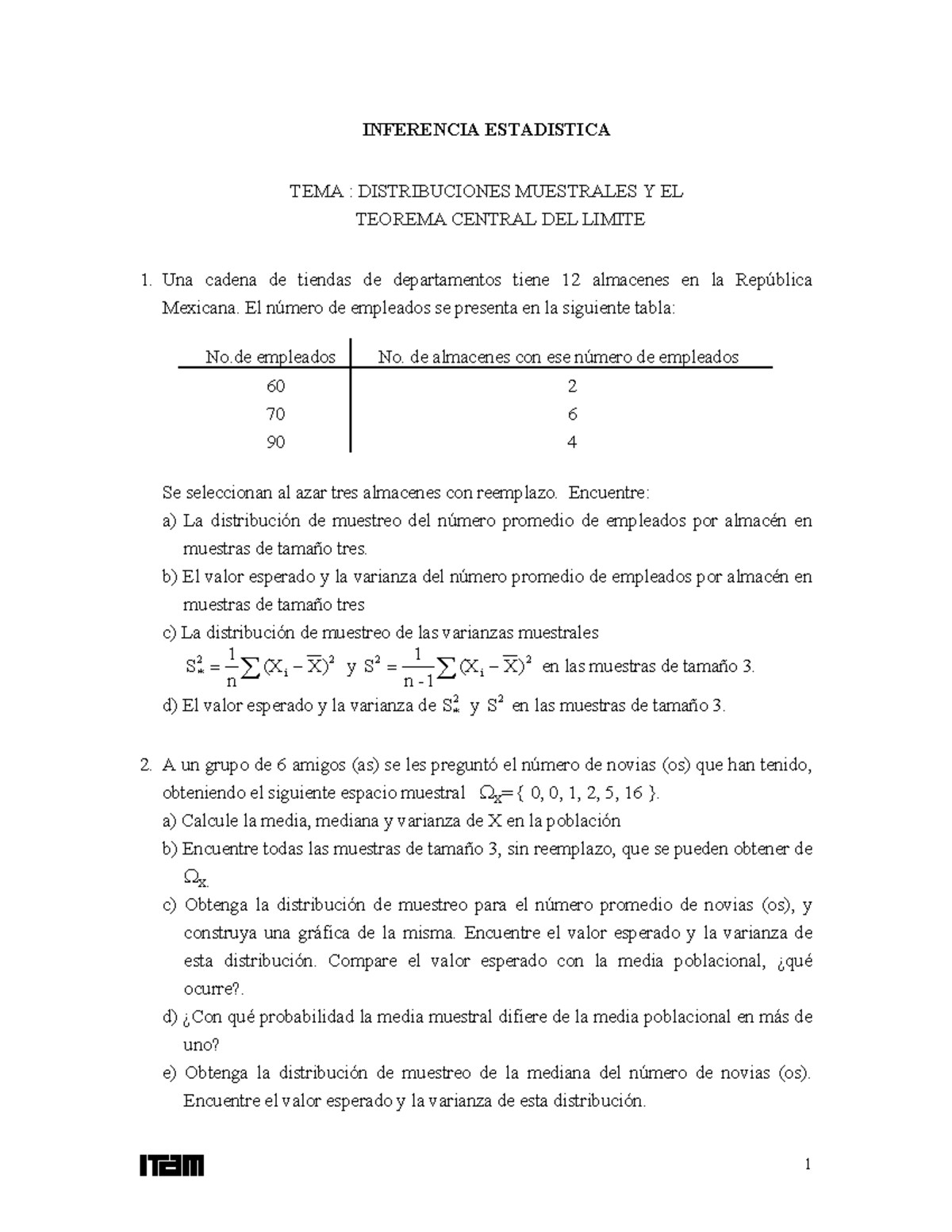 2005AITAMdistribuciones muestralesproblemas INFERENCIA ESTADISTICA TEMA DISTRIBUCIONES