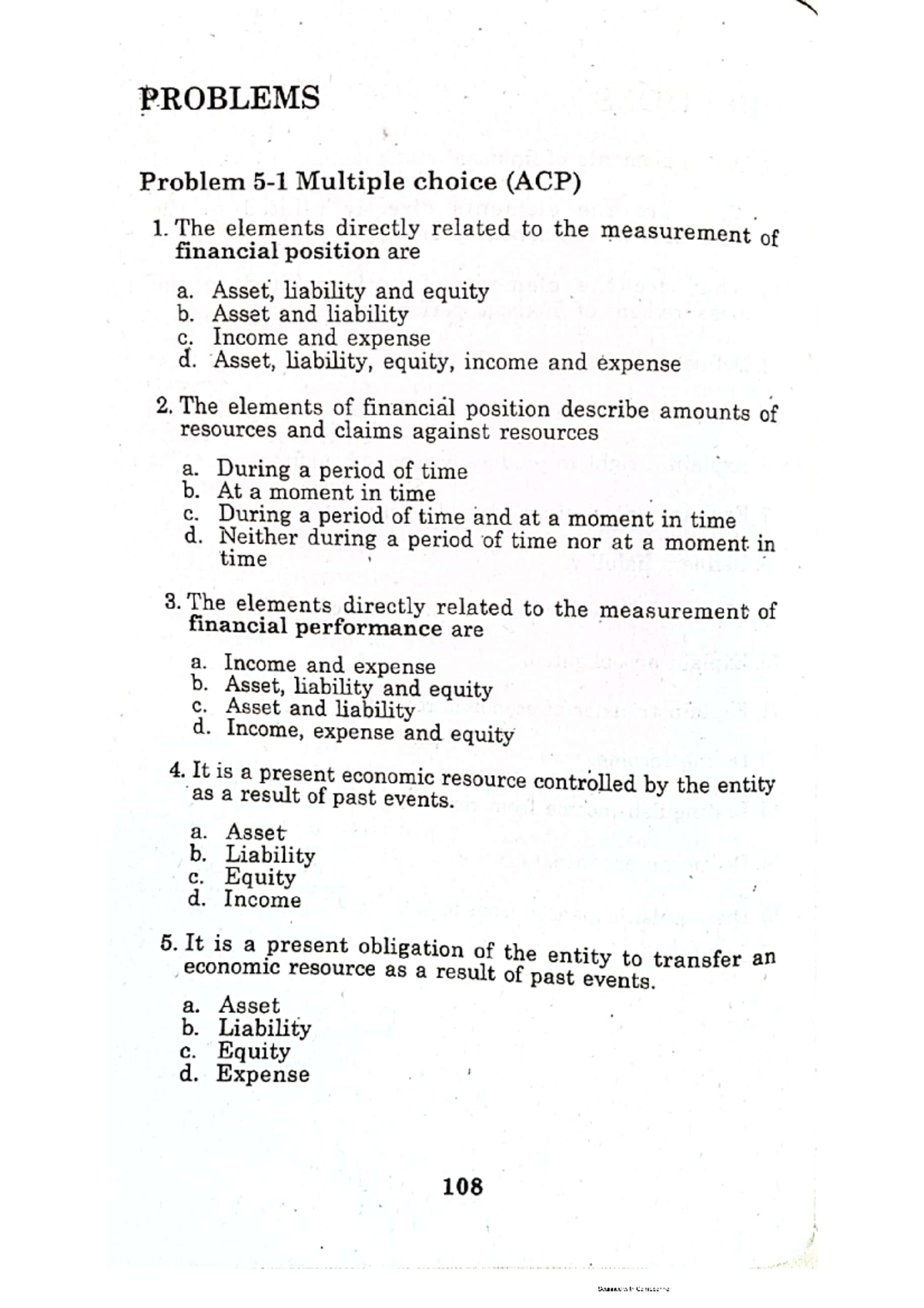 Chapter 5 Multiple Choice - BS Accountancy - Studocu