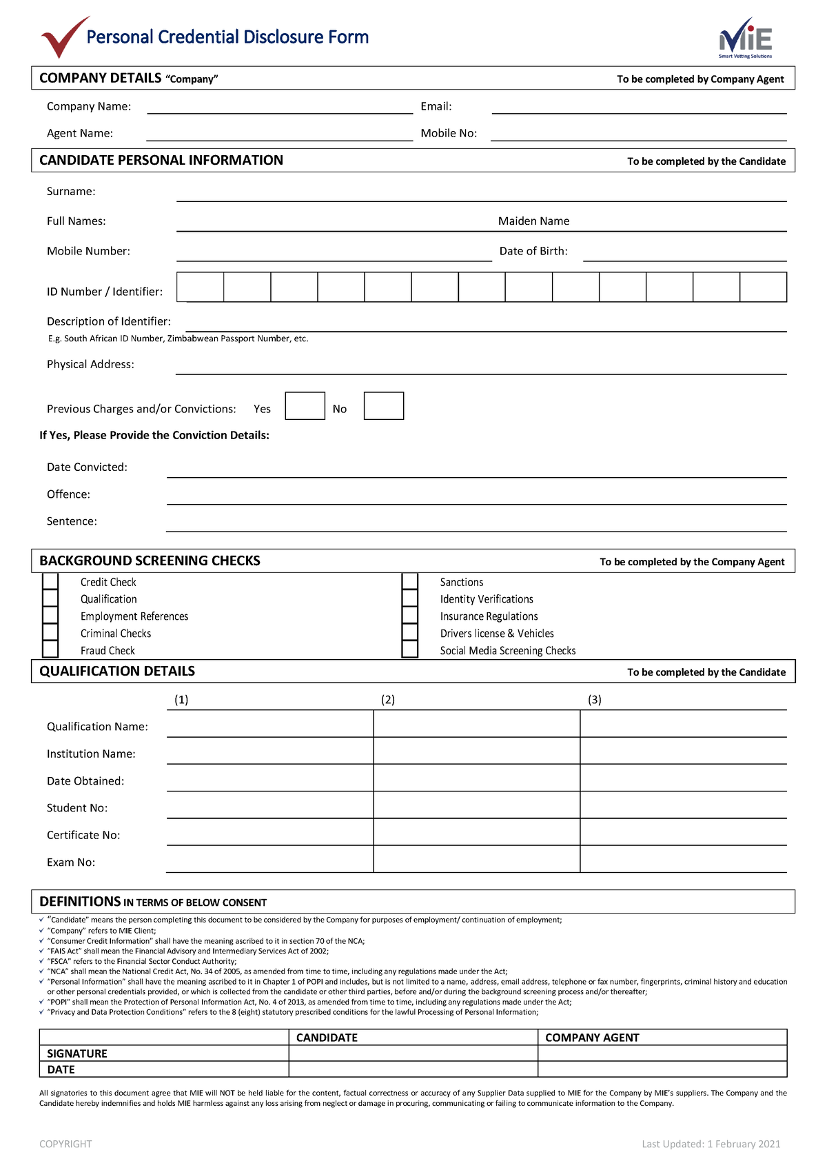 assignment submission form mie