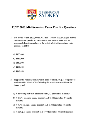 problem solving with financial models chapter 5 answers