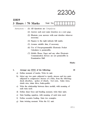 22306 Model Answers Winter 2018 - CIV2011F - Studocu