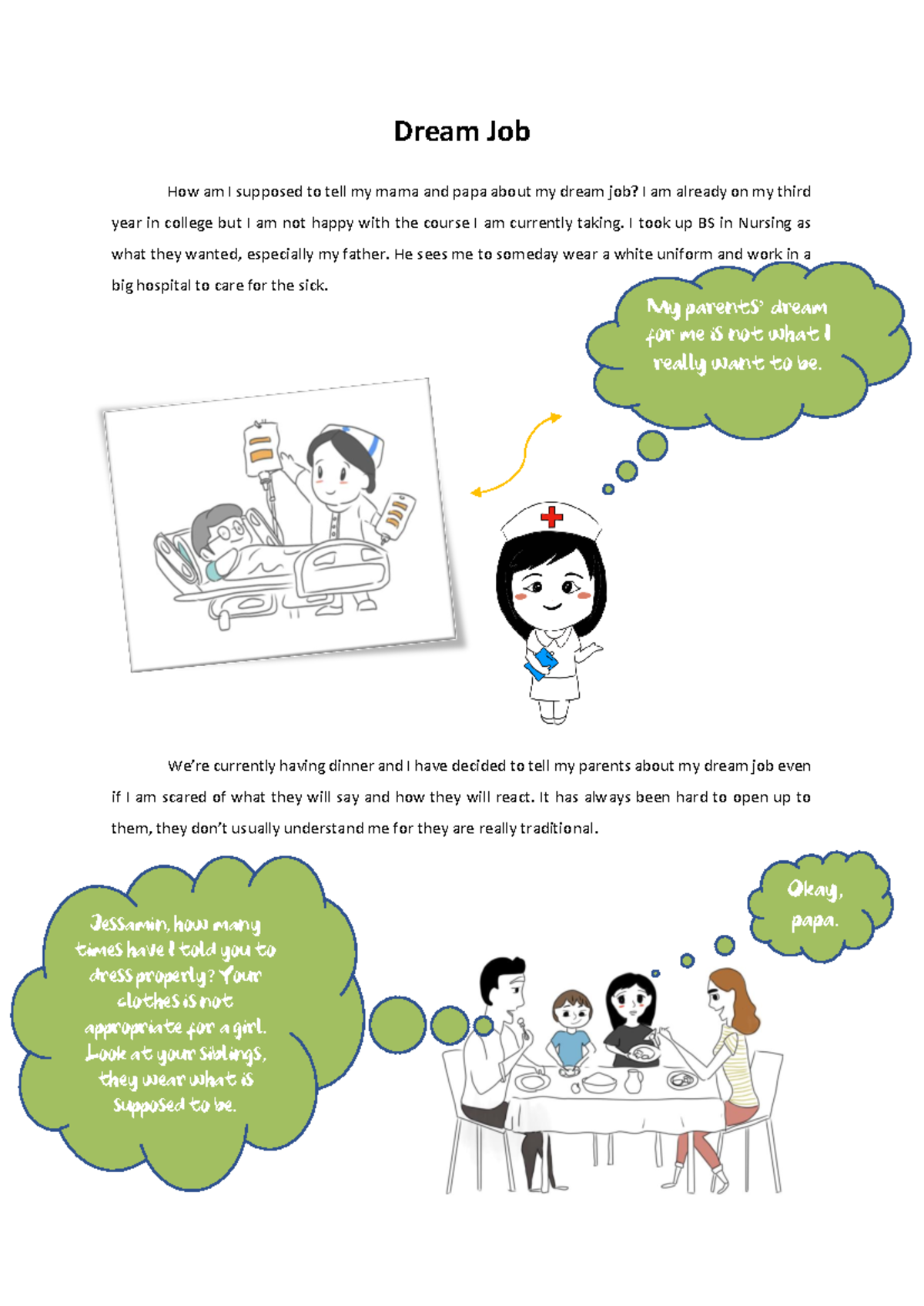 Dream Job - My parents’ dream for me is not what I really want to be