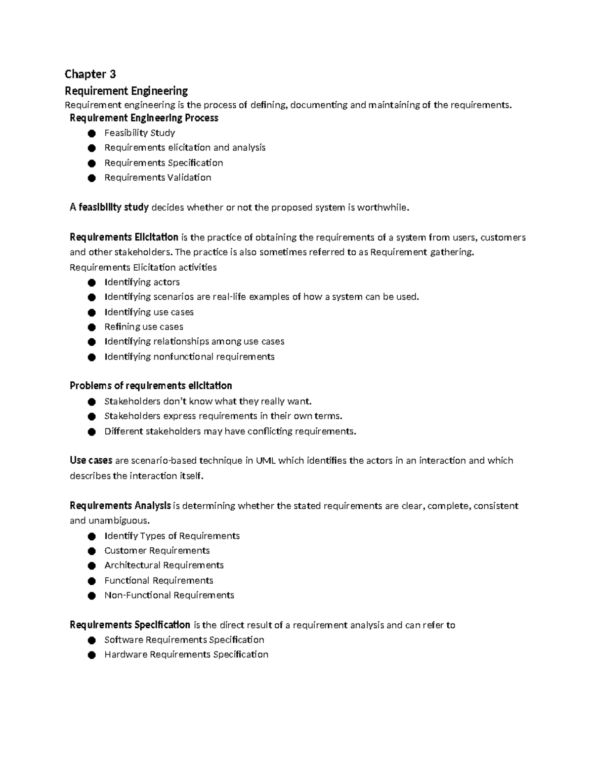FSE - Chapter 3 Requirement Engineering Requirement engineering is the ...
