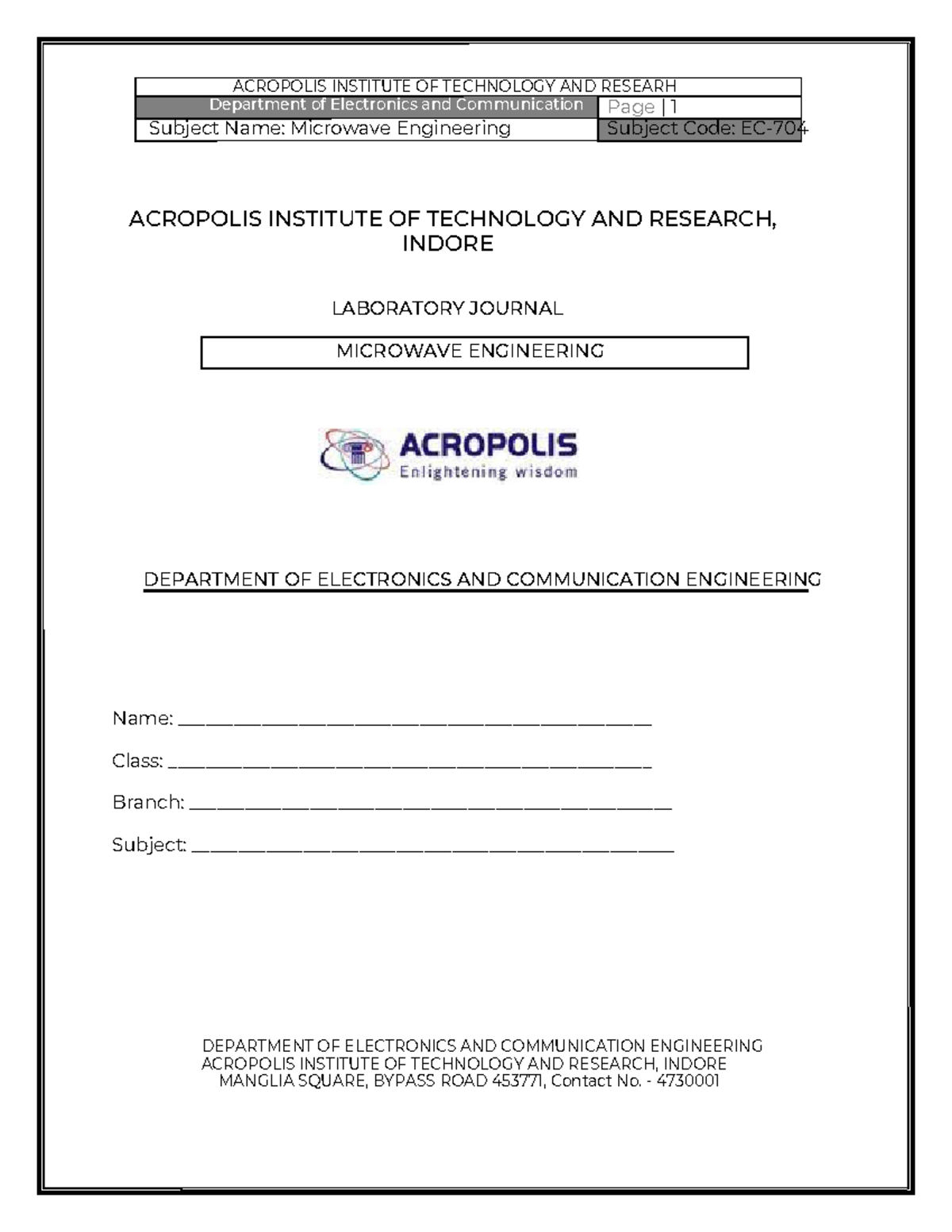 Edited Microwave Engineering Lab Journal 230927 131655 Subject Name