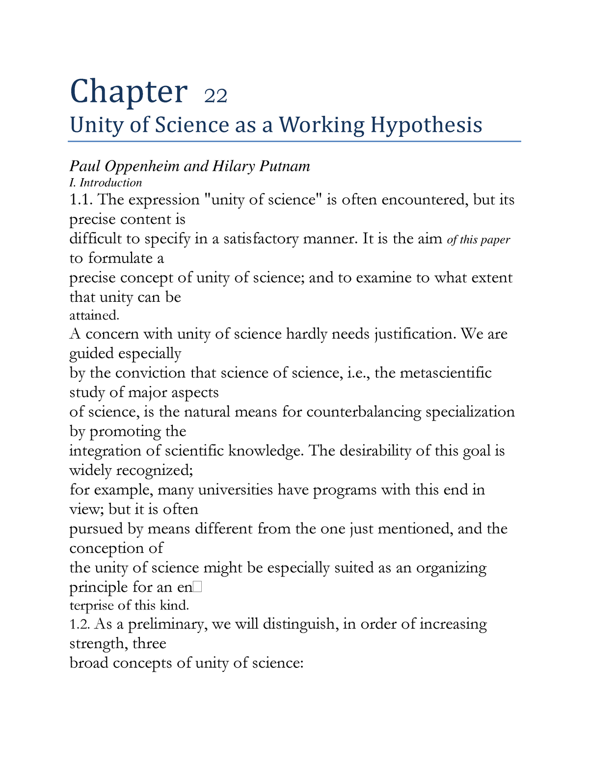 working hypothesis synonym