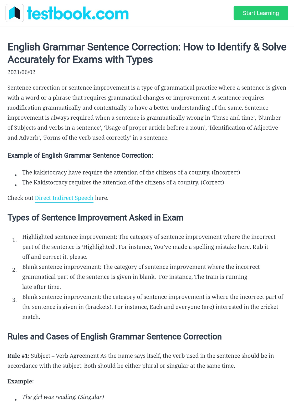 English grammar sentence correction - Teaching Math in Intermediate ...