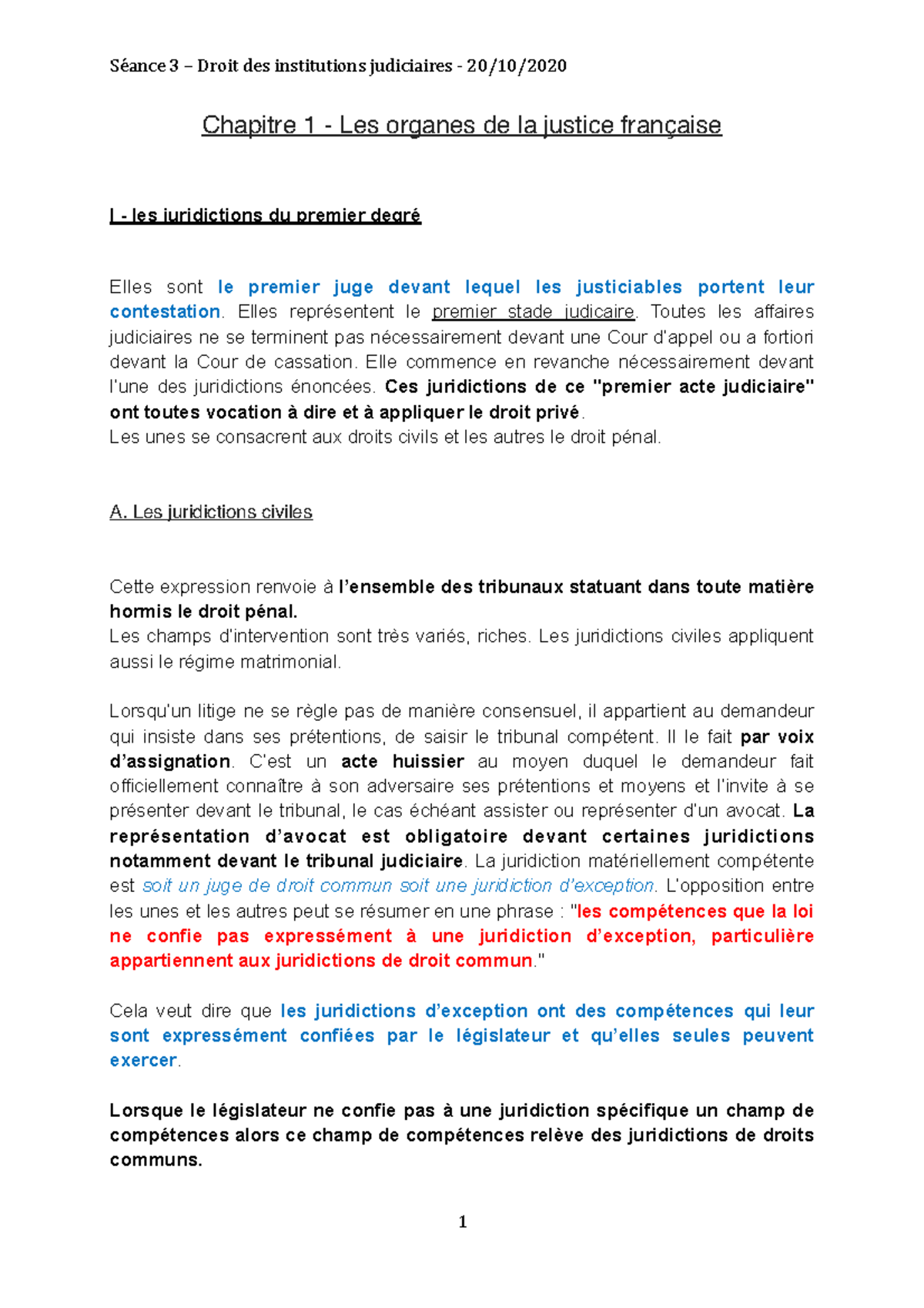Cours 3 institution judiciaire - Université Paris-Est Créteil Val de ...