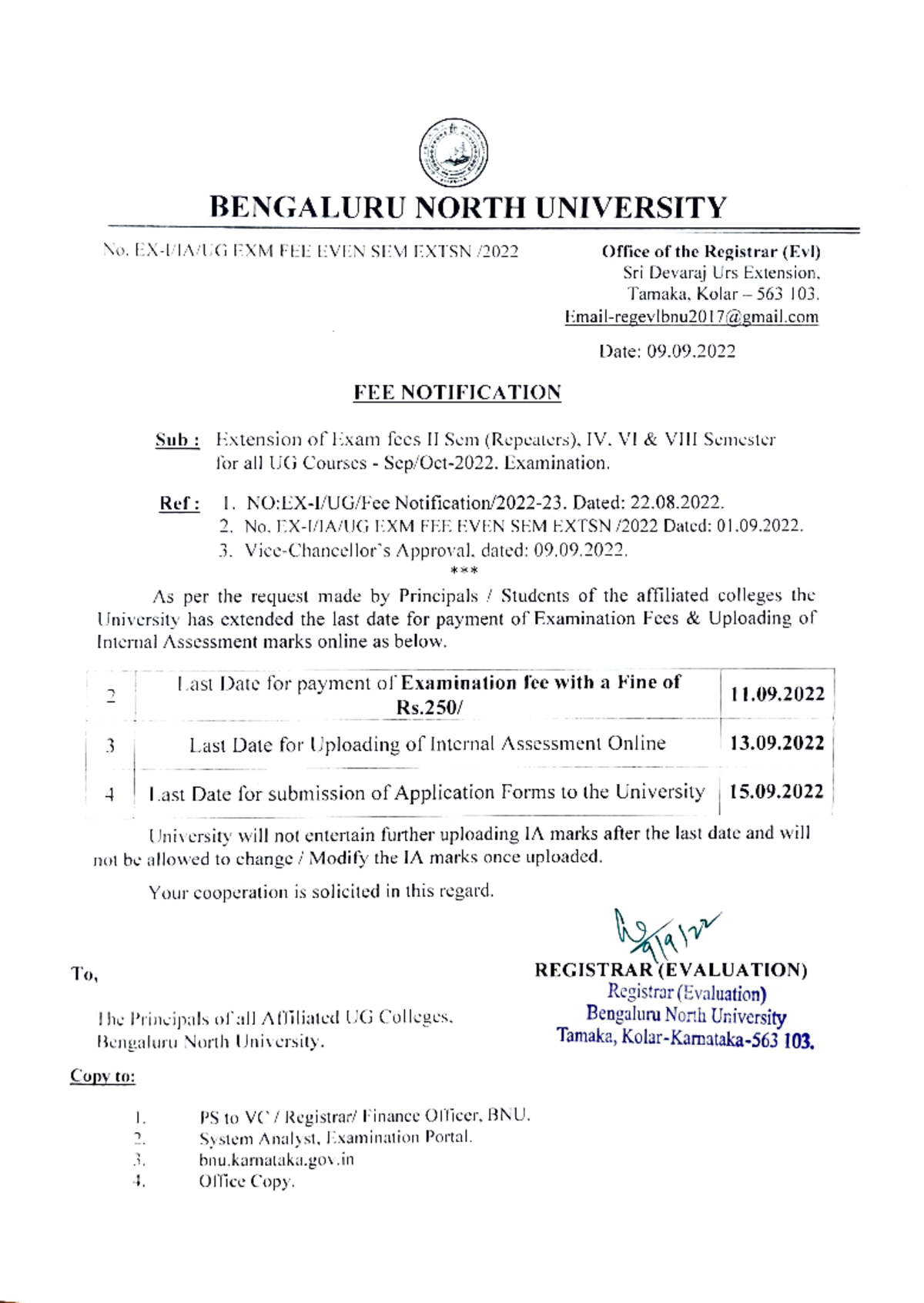 ug-exam-fee-extention-bengaluru-north-university-office-of-the
