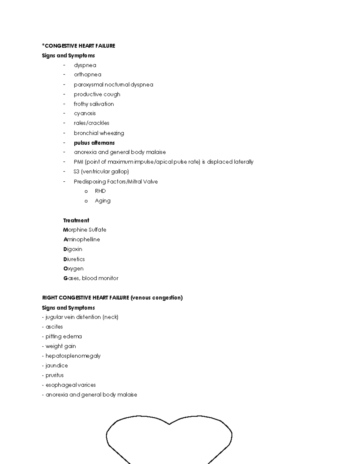 Congestive Heart Failure - *CONGESTIVE HEART FAILURE Signs and Symptoms ...