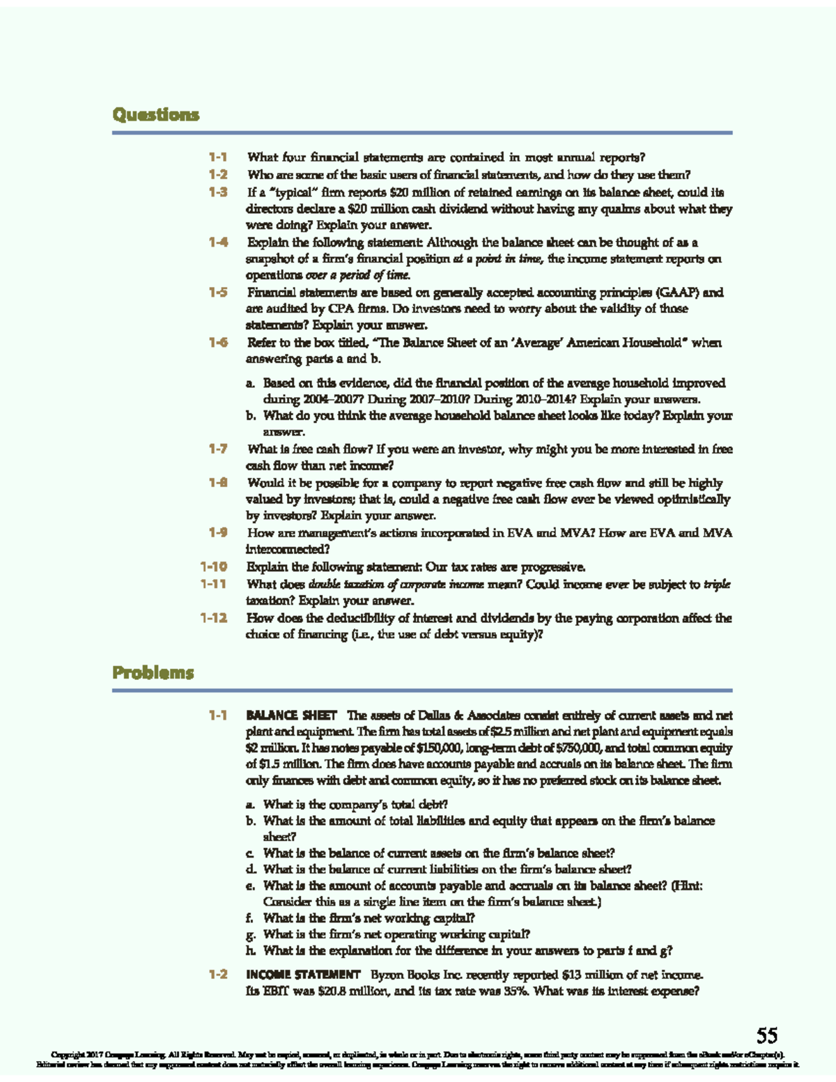 BACC525 Chapter 1 Exercises and Problems - Managerial accounting - LIU ...