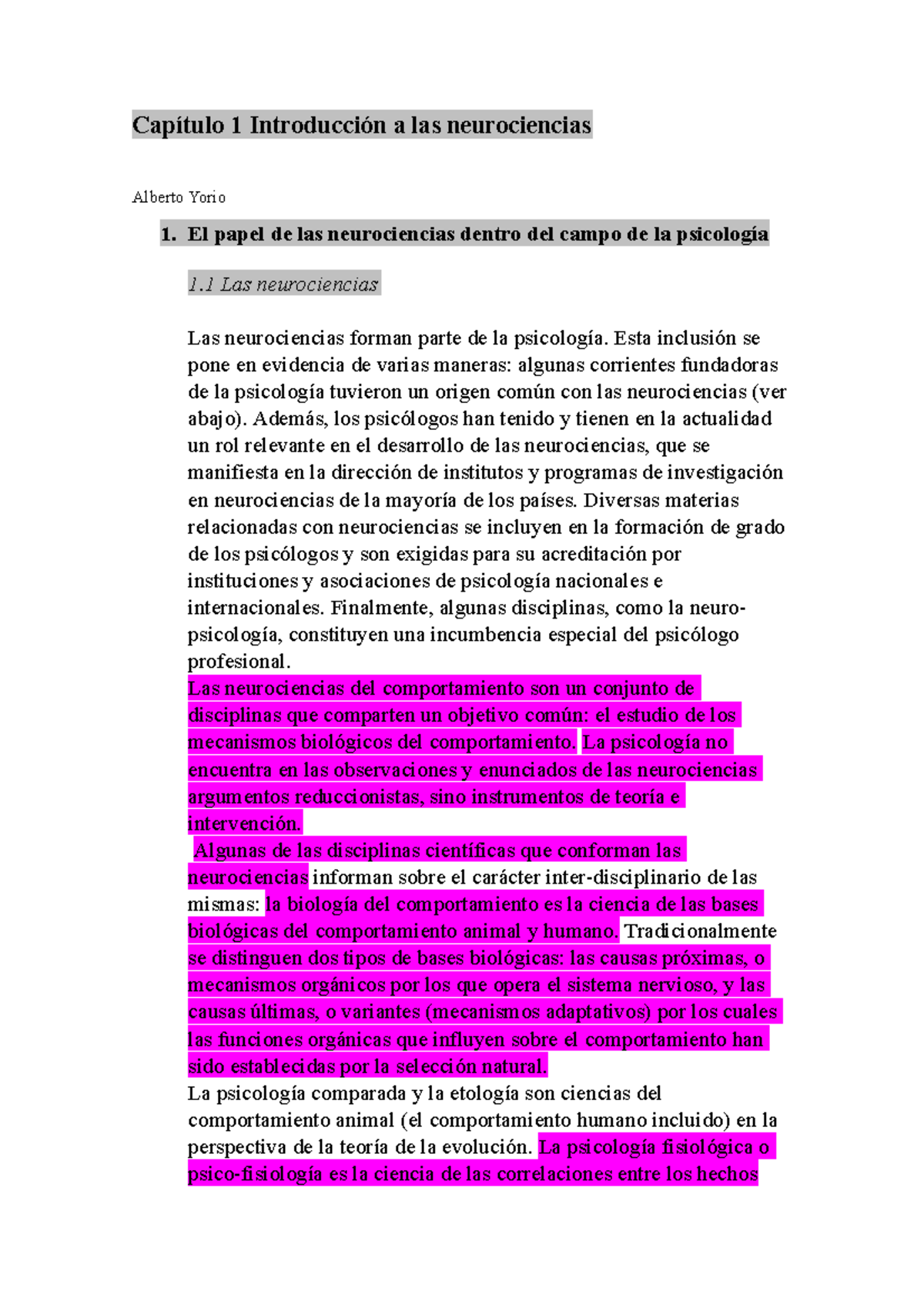 Capítulo 1 Introducción a las neurociencias - Capítulo 1 Introducción a ...