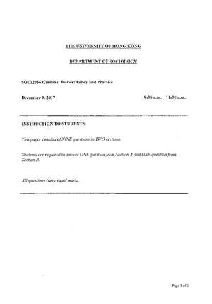 12 Conclusion and Reflection - CONCLUSION AND REFLECTION SOCI2056 ...