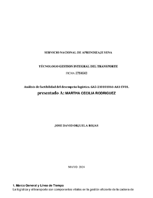 Estudio De Caso E Informe Cross Docking. GA5-210101066-AA2-EV03 ...