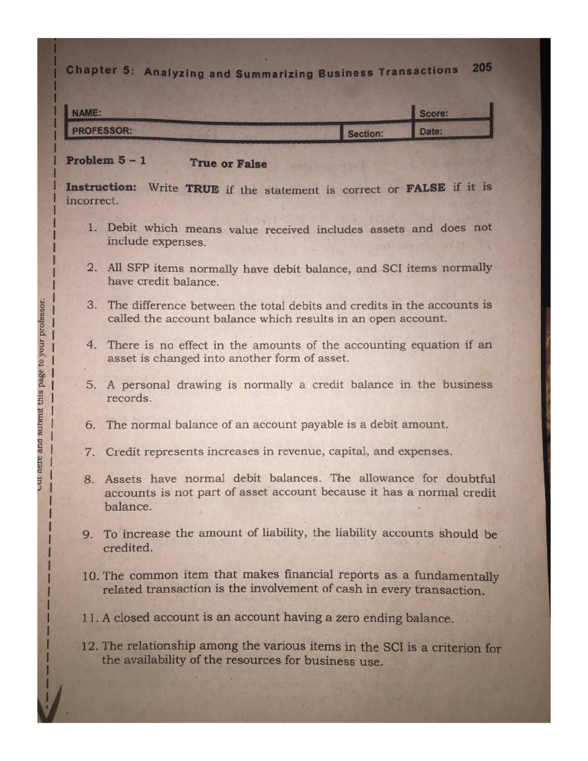 CHAPTER 2 ANALYZING BUSINESS TRANSACTIONS ANSWERS visual data 5