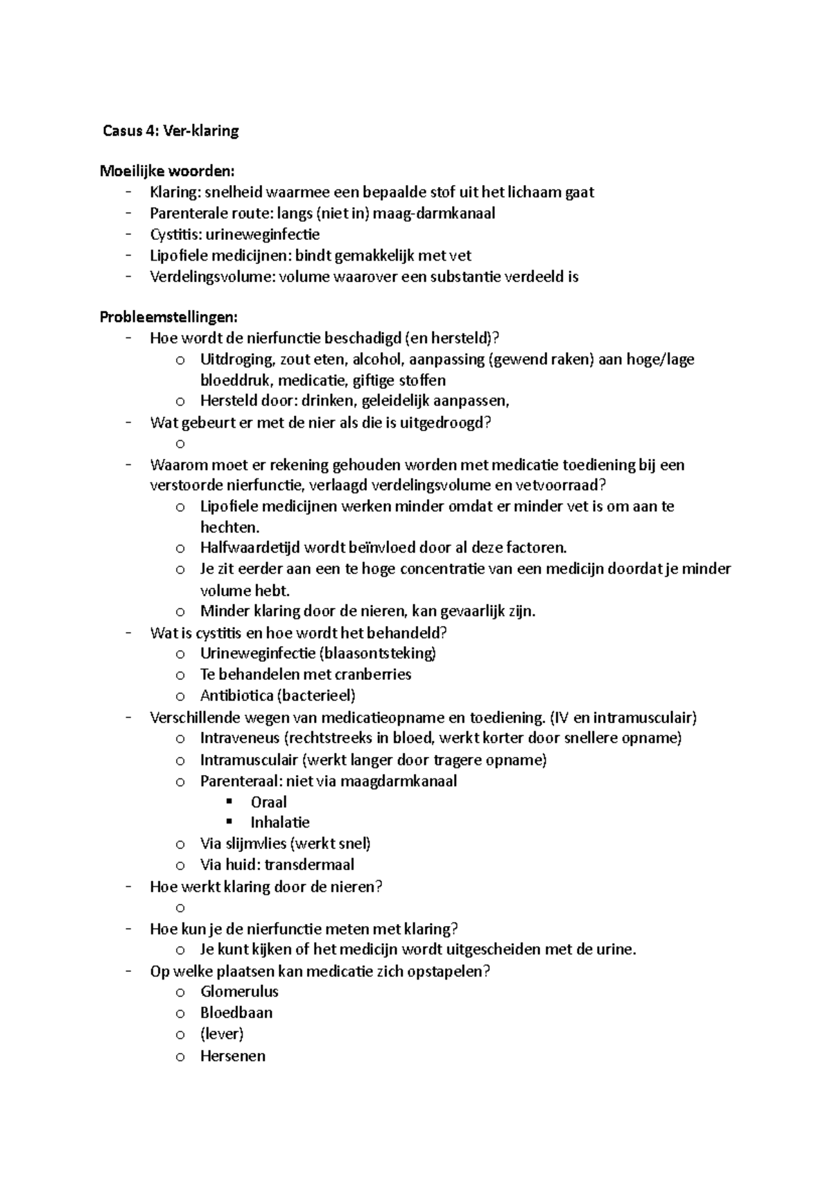 Blok 1 3 Casus 4 Samenvatting Regulation And Integration Casus 4