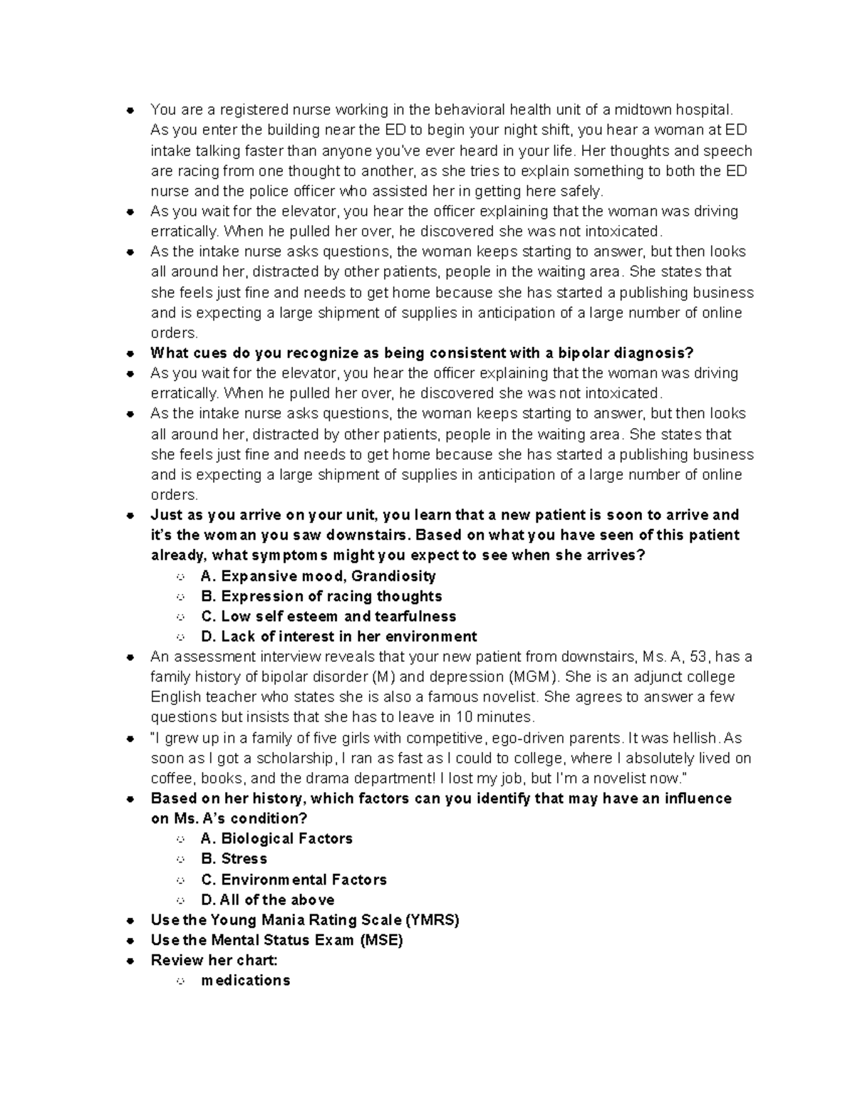 rn bipolar case study quiz