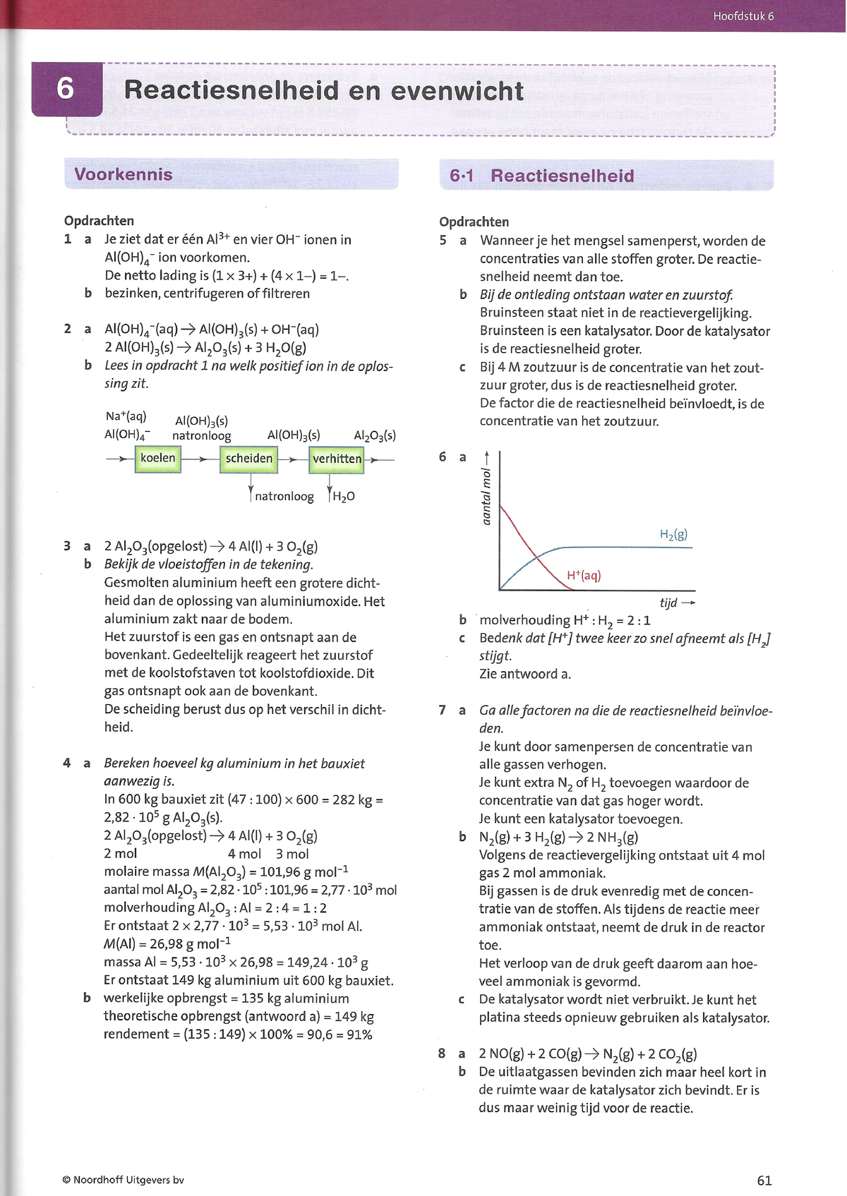 Chemie Hoofdstuk 6 Uitwerkingen - Scheikunde - Studeersnel