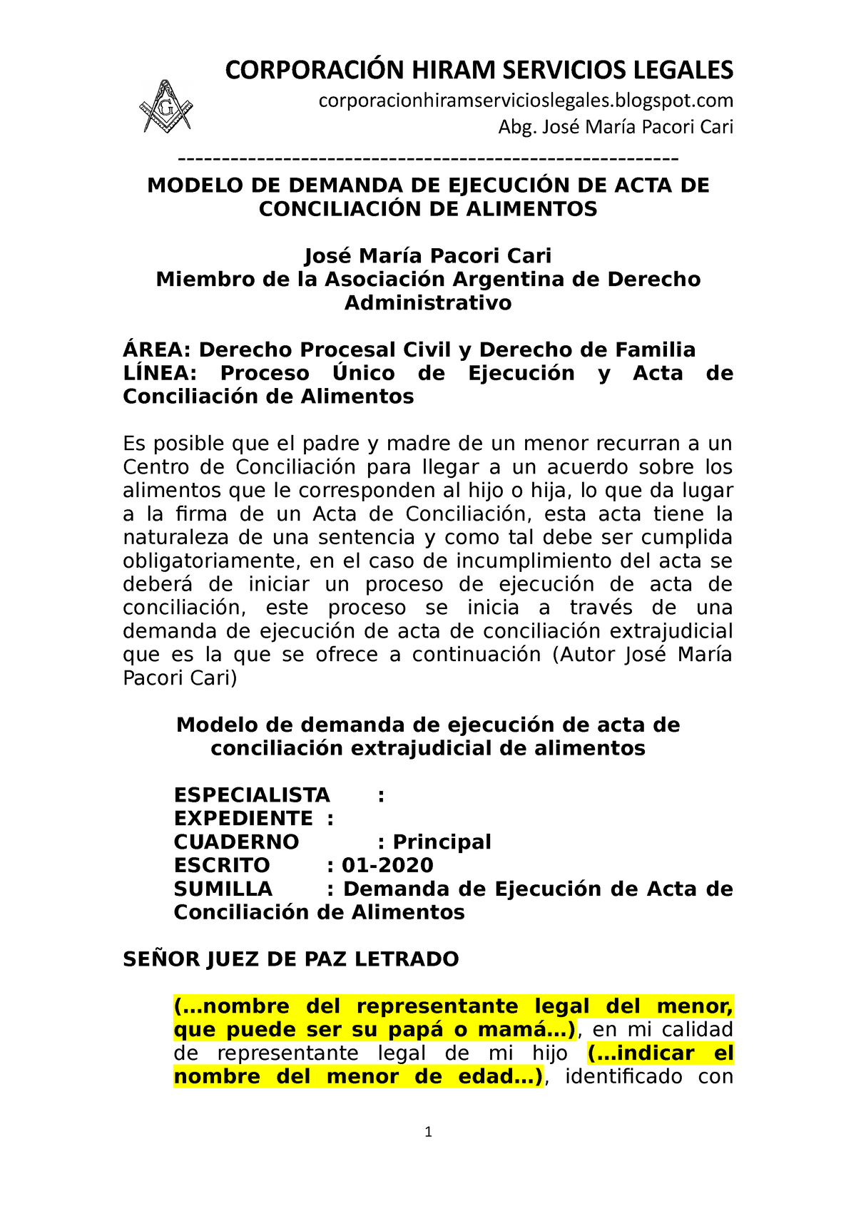 Escrito De Demanda De Ejecucion De Acta De Conciliacion Pdf Ley Images Sexiezpix Web Porn 4036