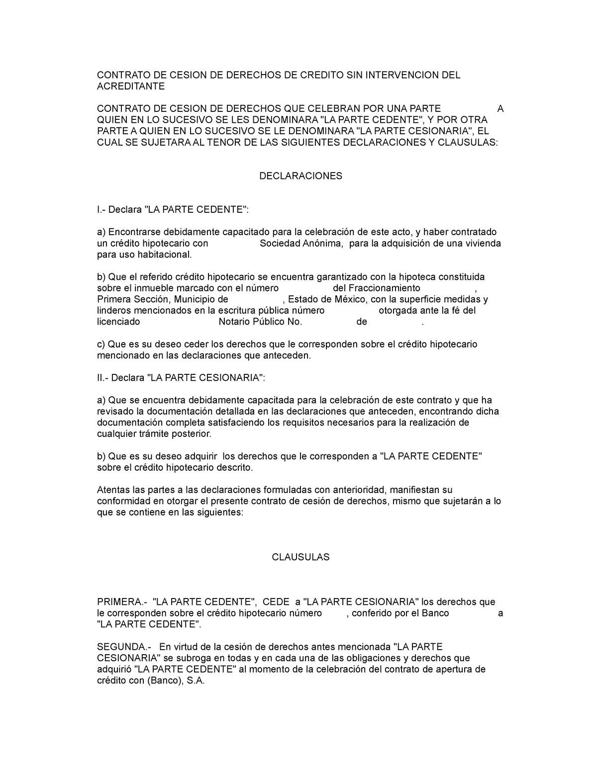 Cesion-de-derechos - El formato que pieden para el entregable - CONTRATO DE  CESION DE DERECHOS DE - Studocu