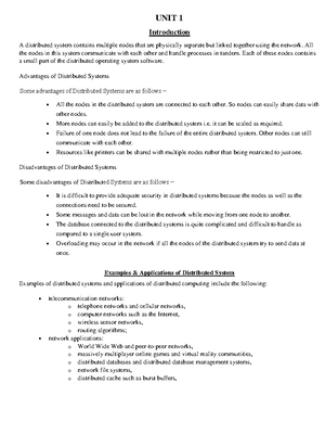 Unit-5 - Notes Taken By Me From Class - CSC 633 - Studocu