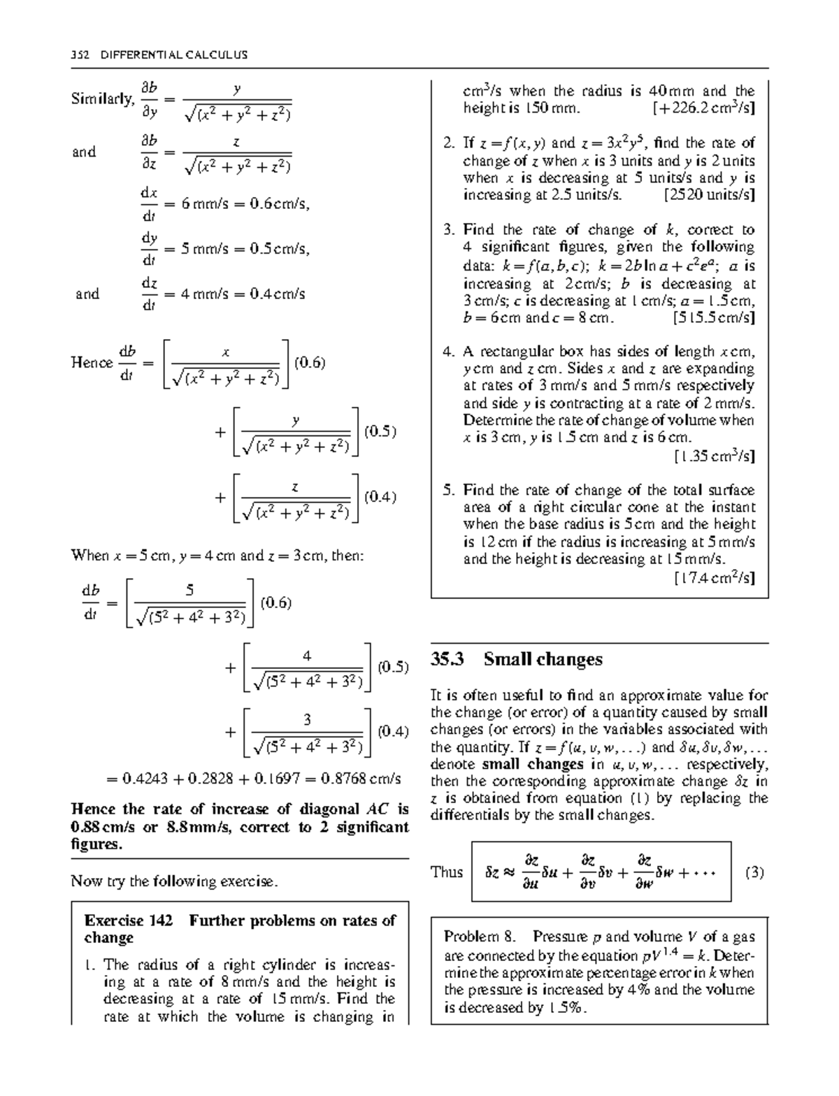 Bird higher engineering mathematics 38 - 352 DIFFERENTIAL CALCULUS ...