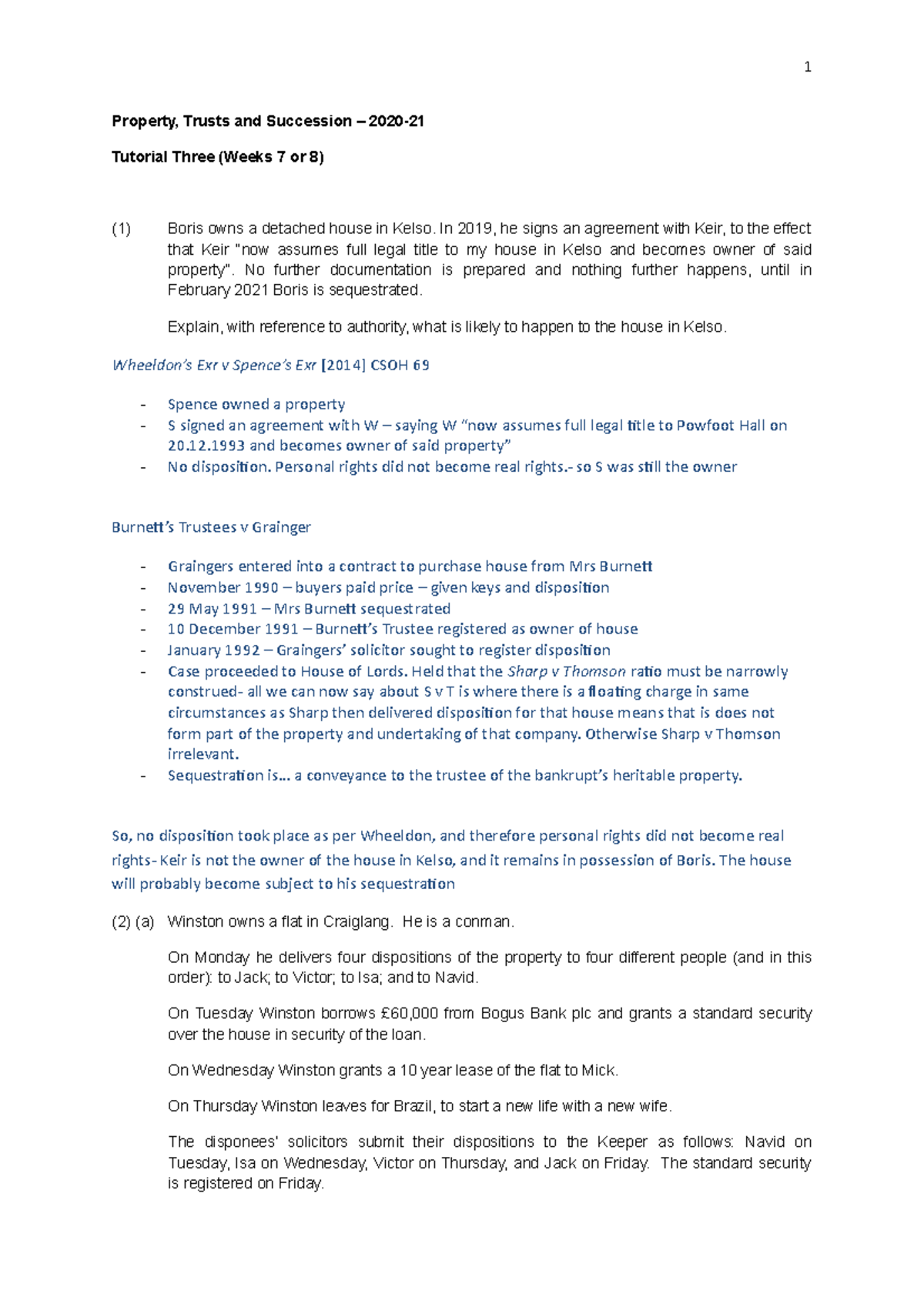 Tutorial 3-Derivative Acquisition and Prescription - Property, Trusts ...