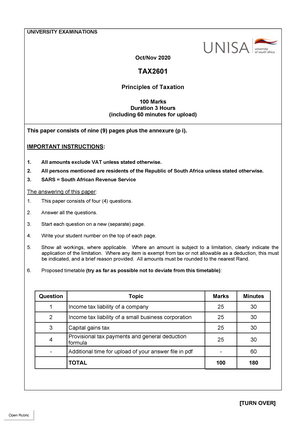 tax2601 assignment 4 semester 2