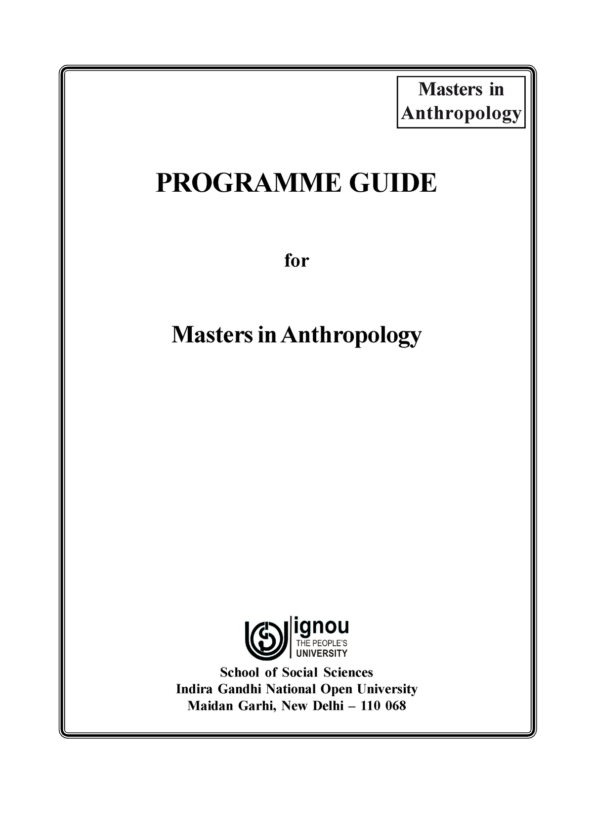 master thesis anthropology ku