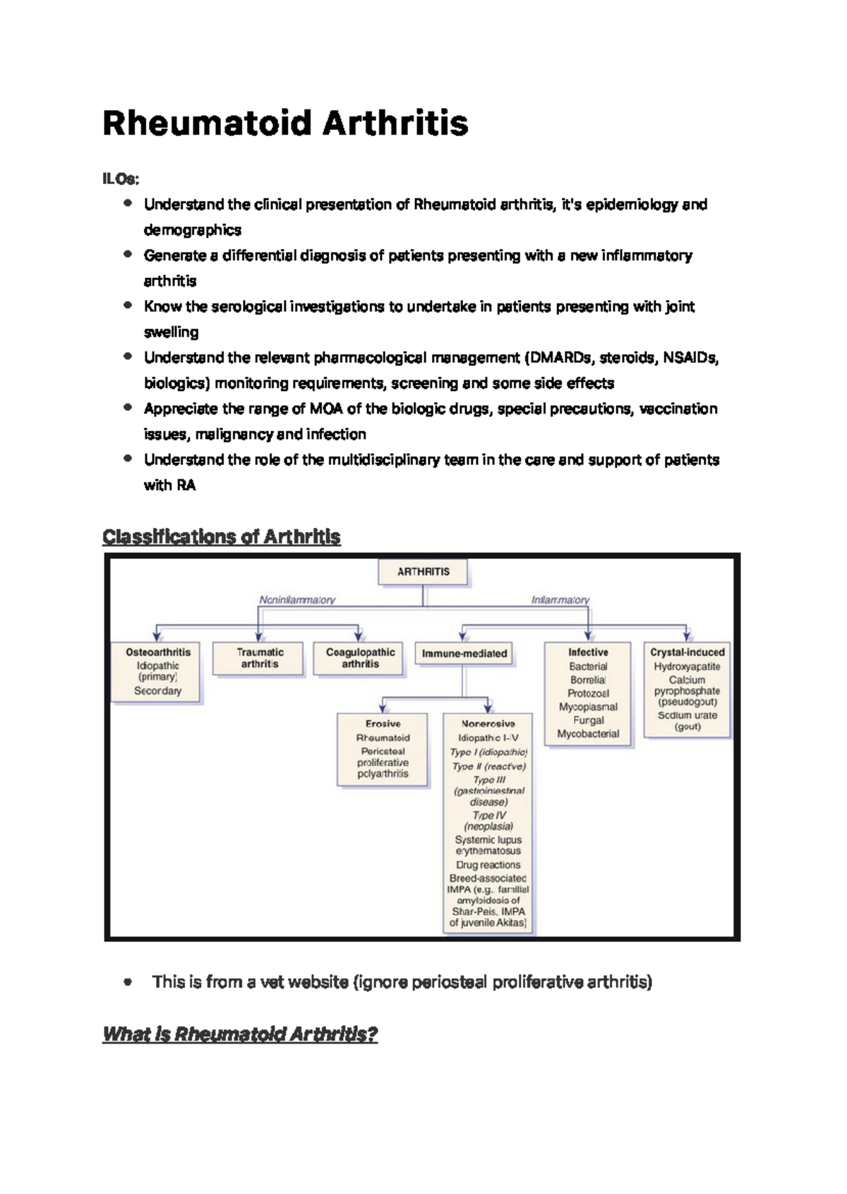 Rheumatoid Arthritis - with presence of human leukocyte antigen HLA-DR ...