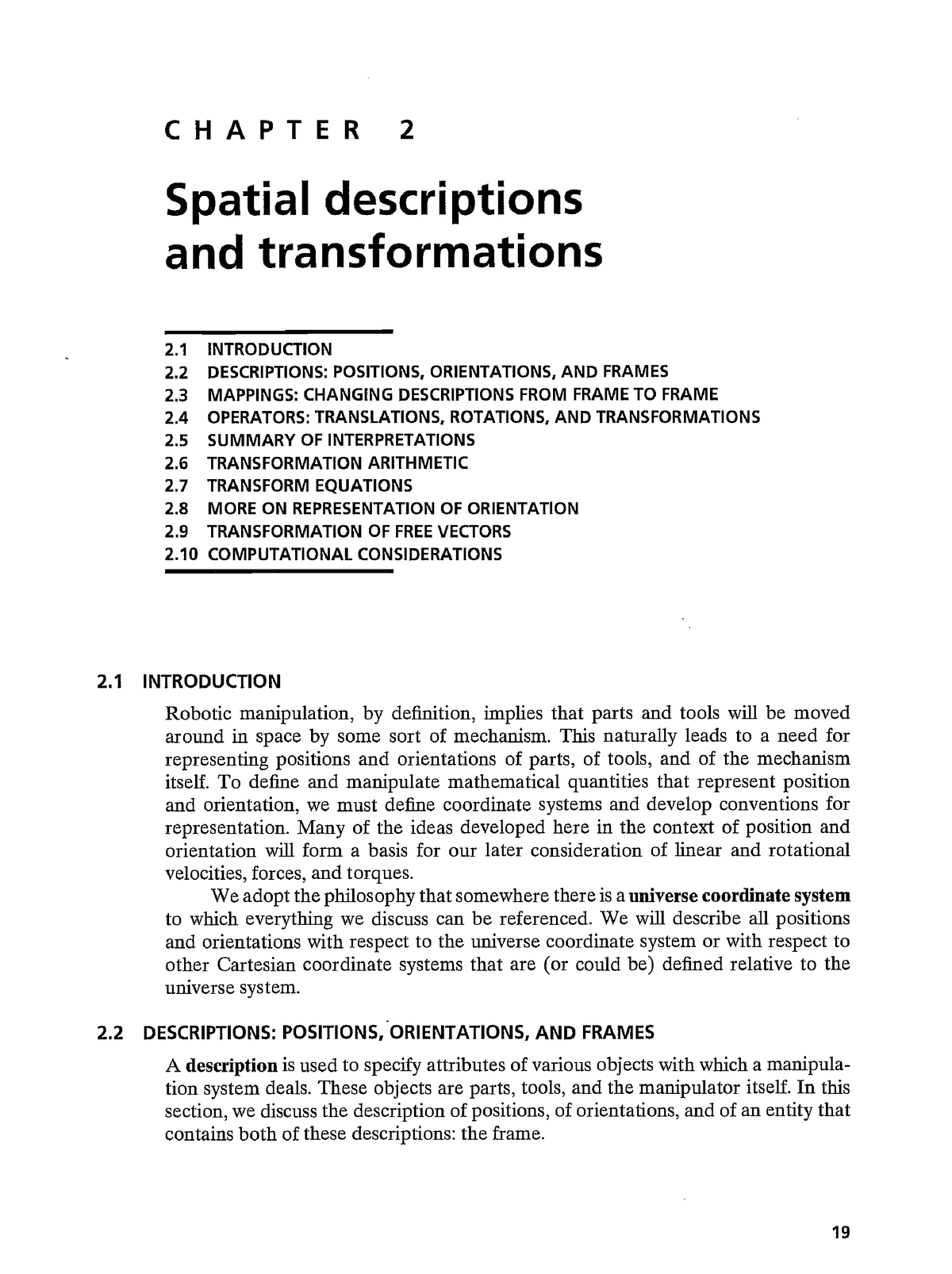 descriptions best defines the spatial pattern of organizing an essay