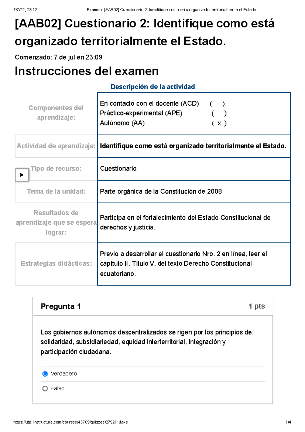 Examen [AAB02] Cuestionario 2 Identifique Como Está Organizado ...