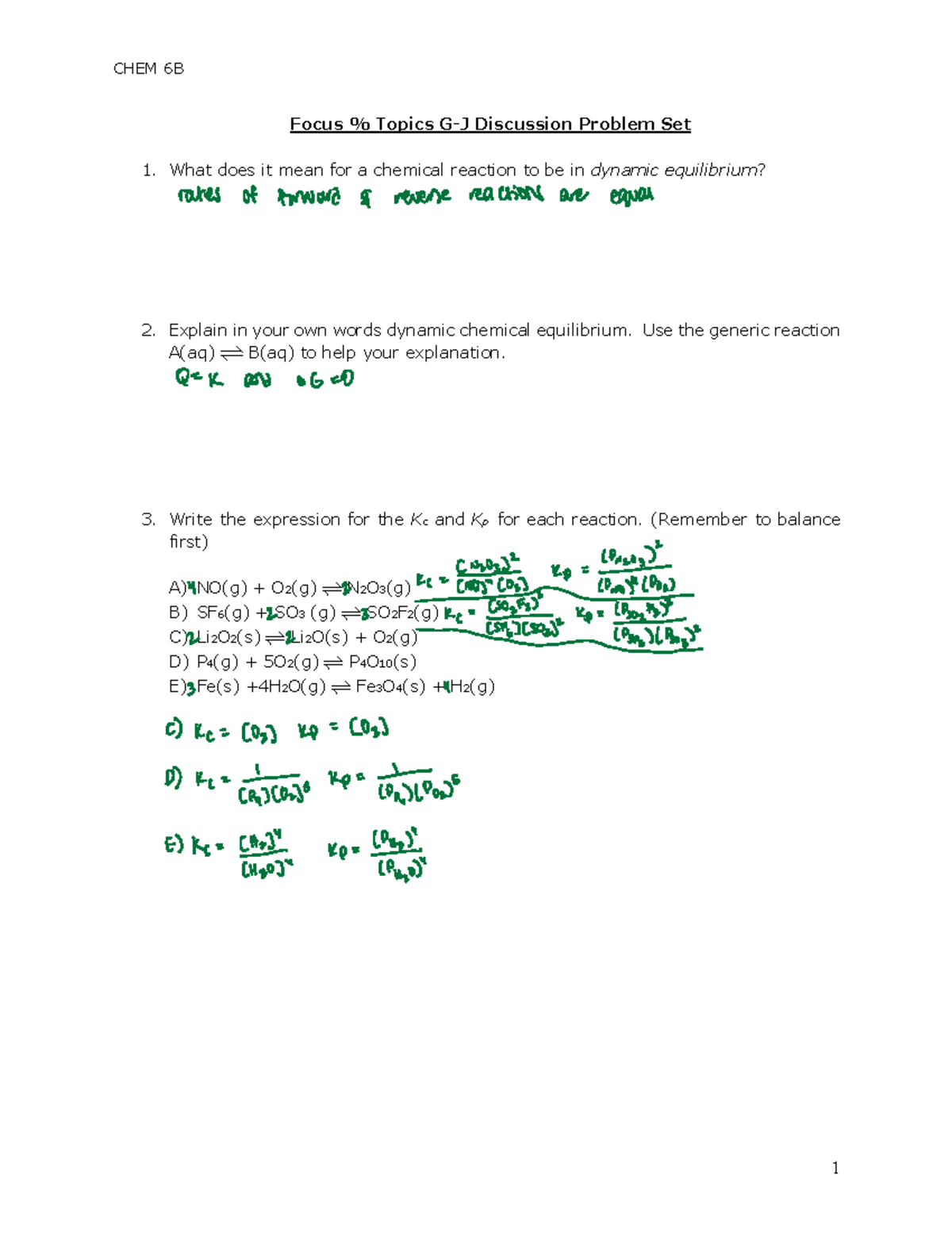 Focus+5+Topic+GJ+Discussion+Problems+Set CHEM 6B 1 Focus Topics G
