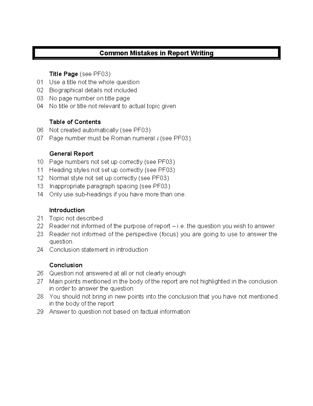 writing report about what is to happen - Common Mistakes in Report ...