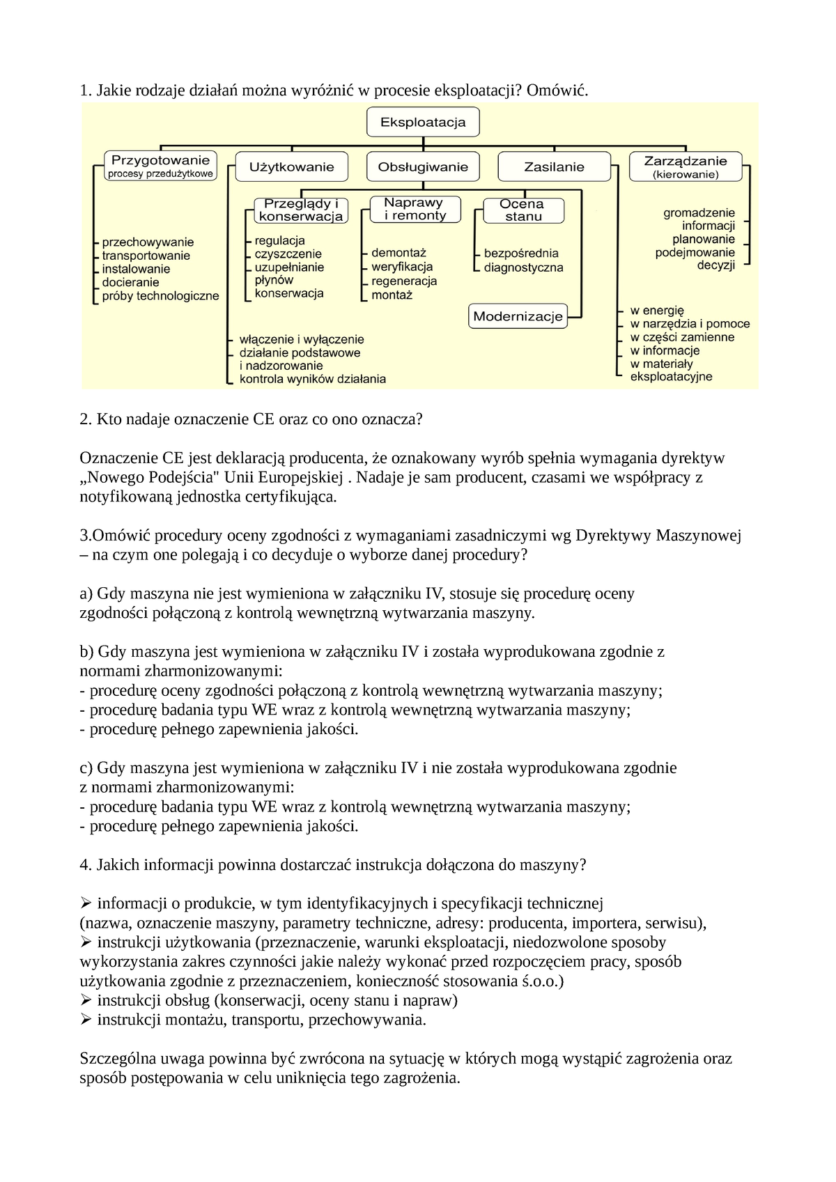 Egzamin Pem Jakie Rodzaje Działań Można Wyróżnić W Procesie Eksploatacji Omówić Kto Nadaje 9240